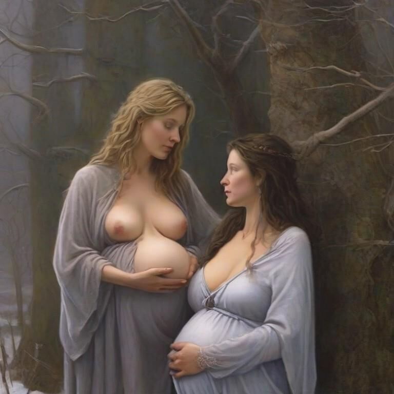 Pregnant Best Friends - Winter Solstice [FF; AI]