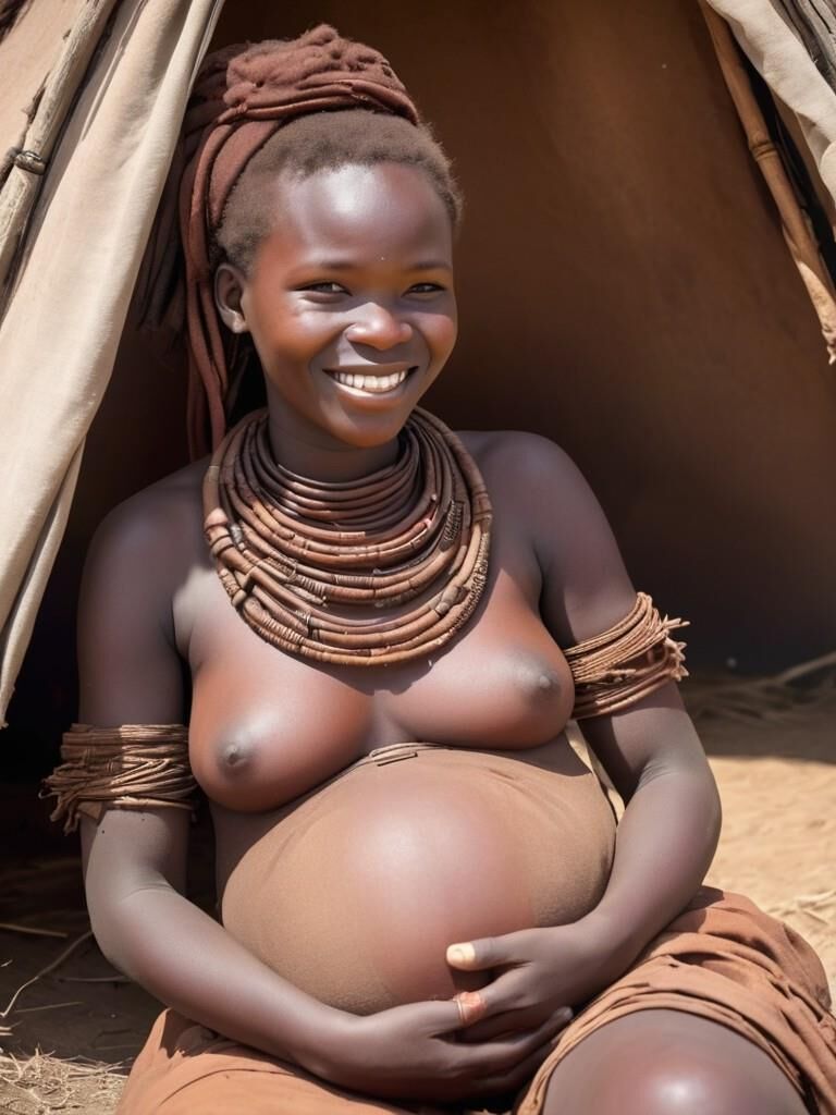 Pregnant african woman