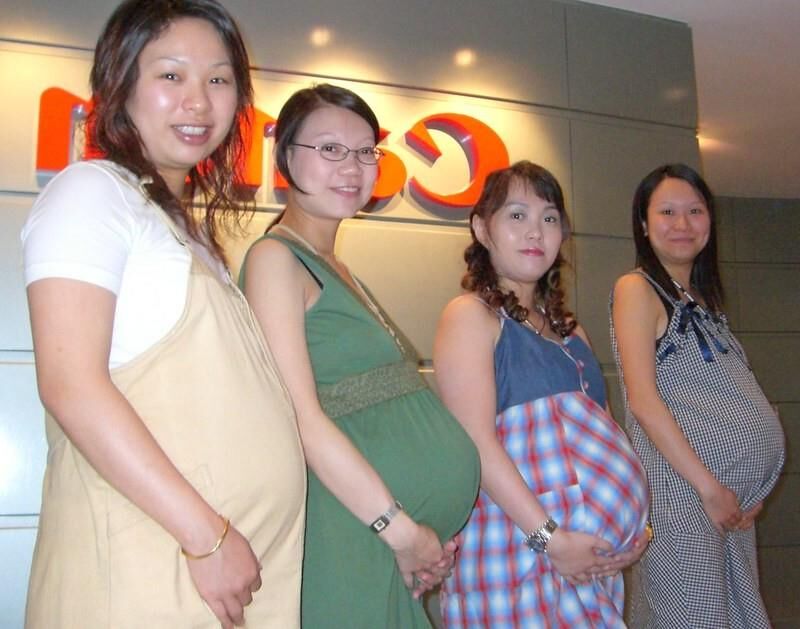 Pregnant asian