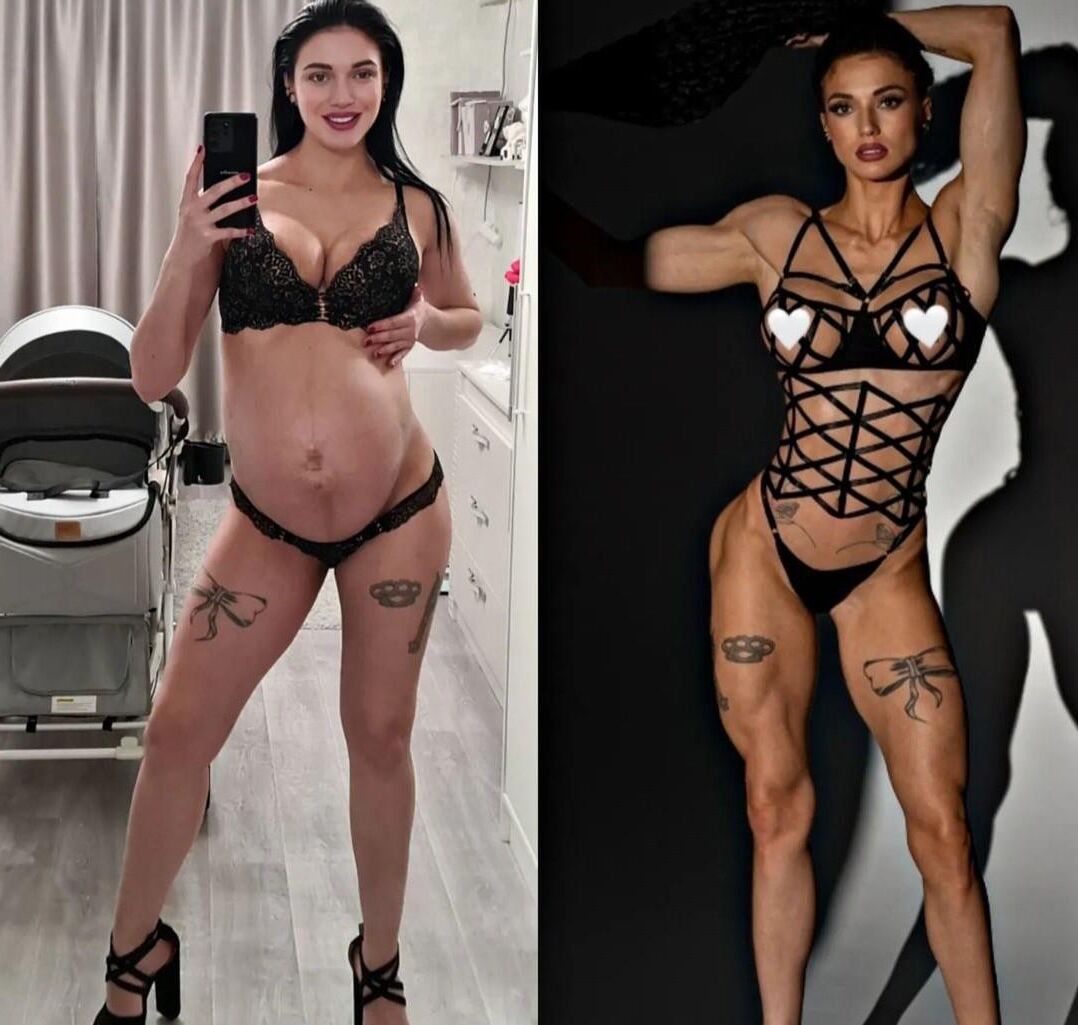 Russian bodybuilder pregnant ....NO LIMITS COMMENTS