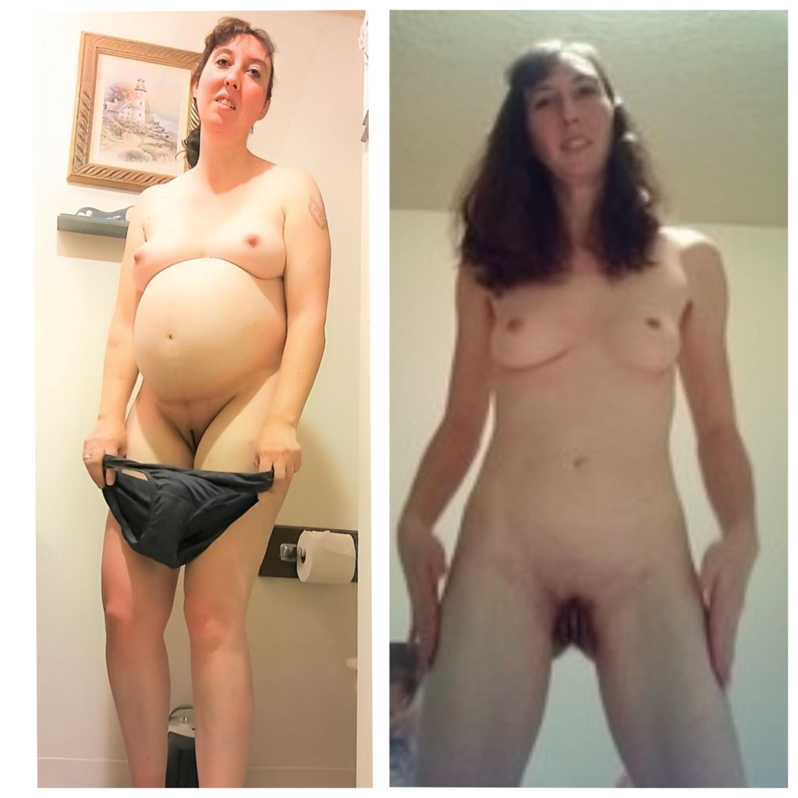 Wife before and durring pregnancy.