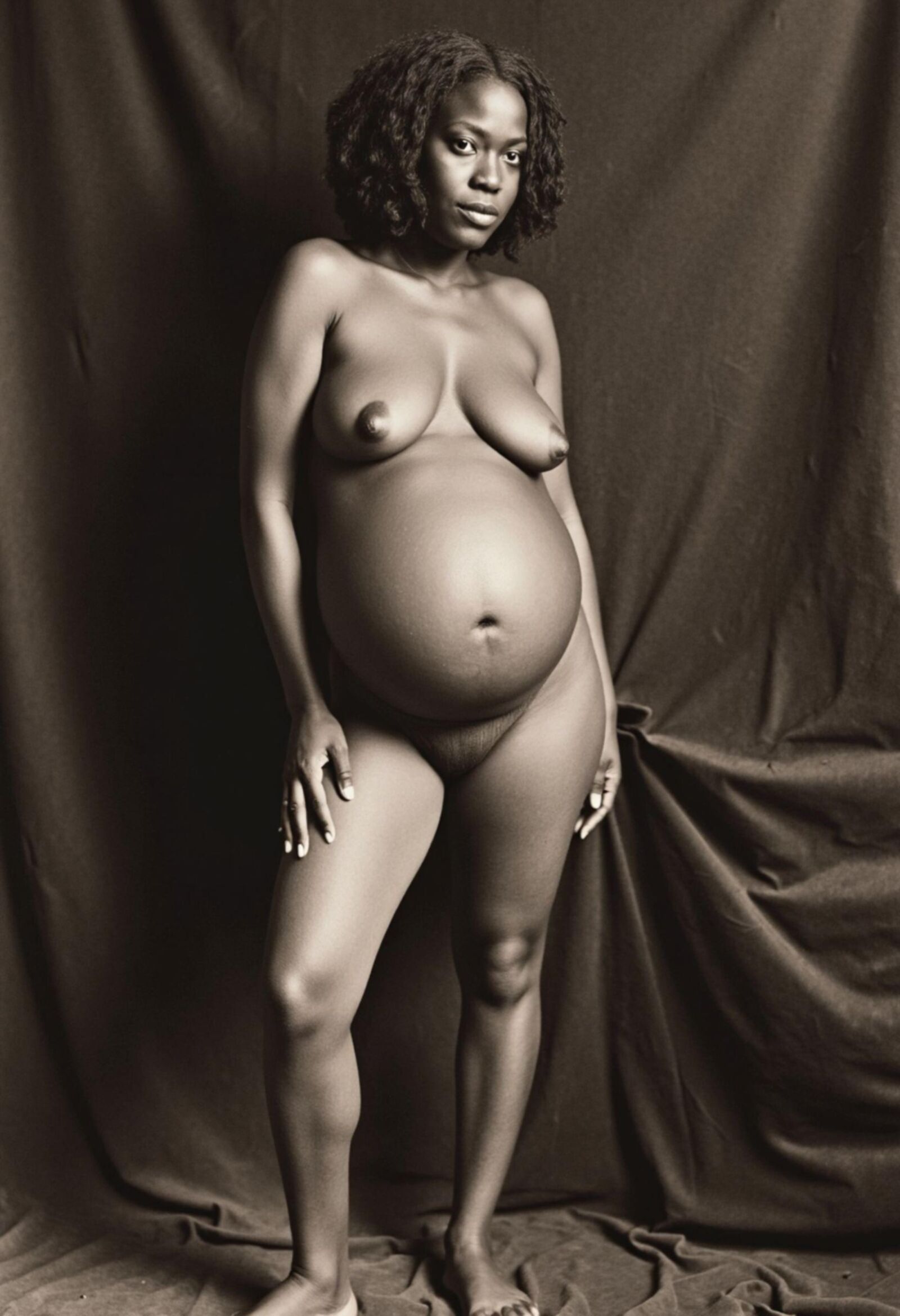 Pregnant Ebony AI for comment