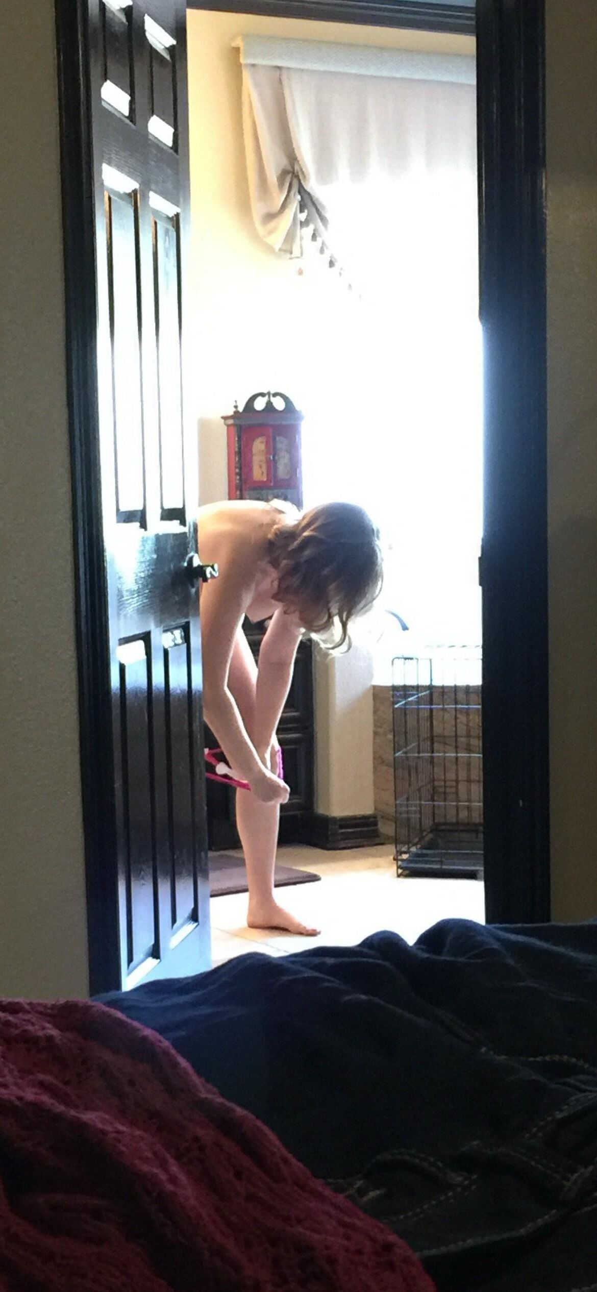 Voyeur pregnant wife