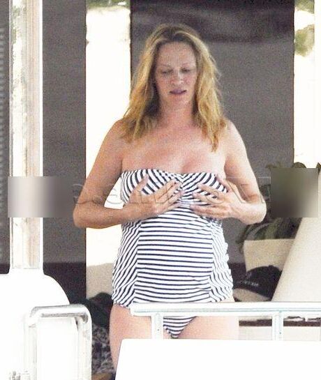 Uma Thurman enceinte