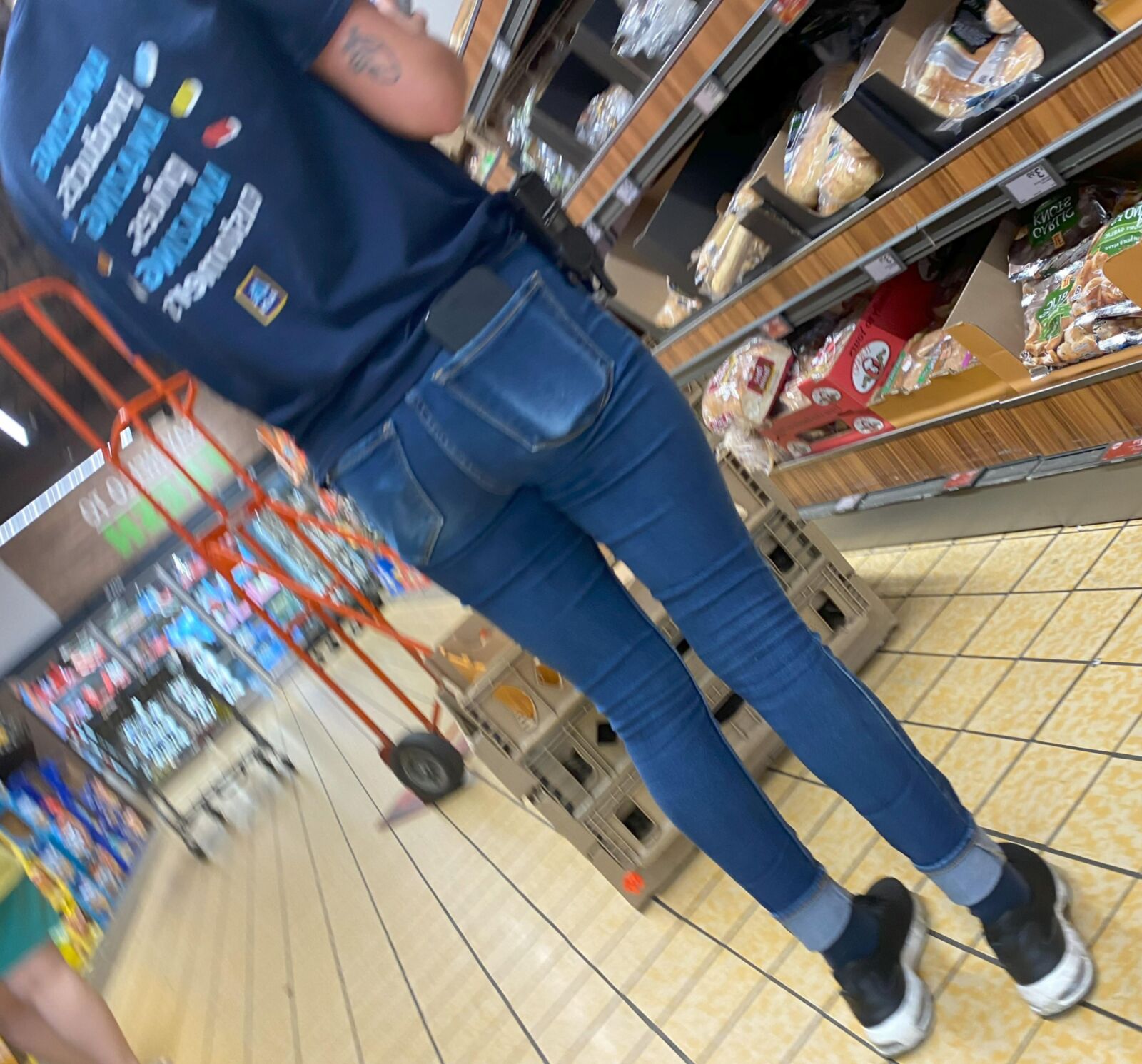 Candid young milf she's preggo again