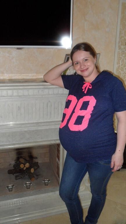 Cute Russian Preggo with Huge Belly 