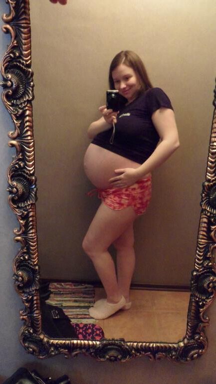 Cute Russian Preggo with Huge Belly 