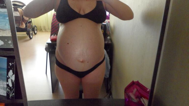 Cute Russian Preggo with Huge Belly 