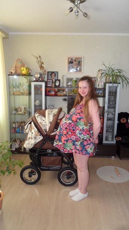 Cute Russian Preggo with Huge Belly 