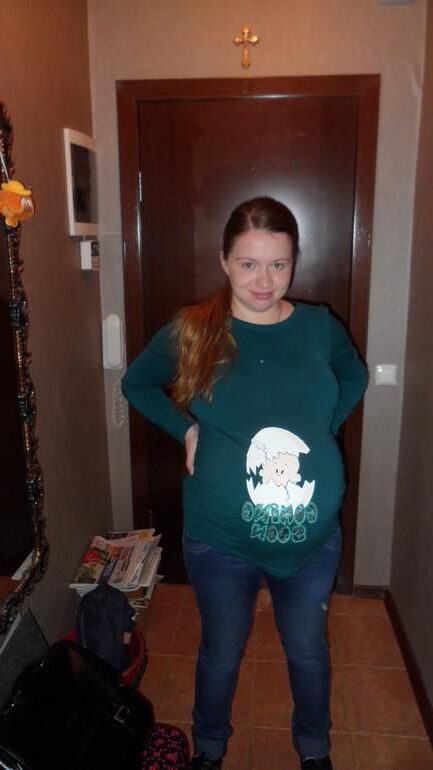 Cute Russian Preggo with Huge Belly 