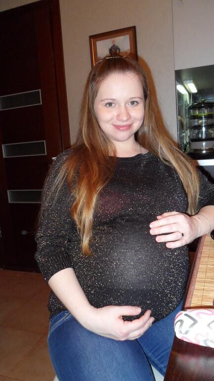 Cute Russian Preggo with Huge Belly 