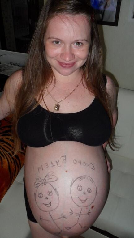 Cute Russian Preggo with Huge Belly 