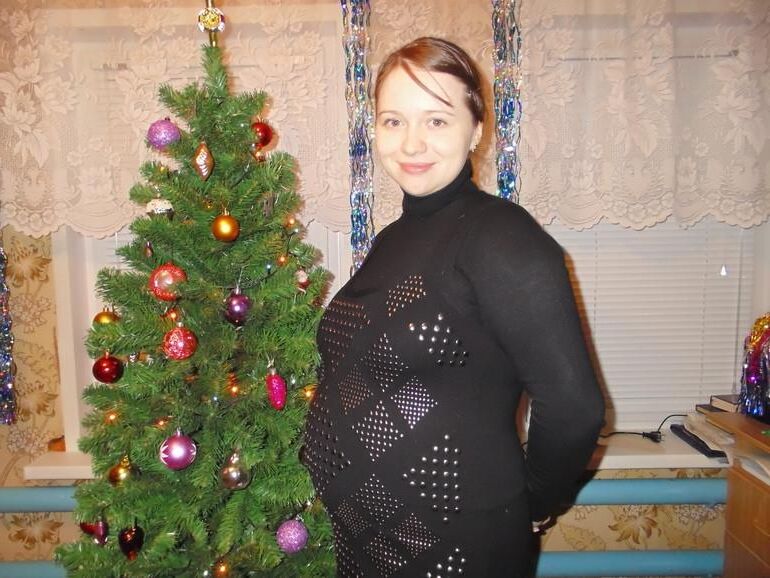Cute Russian Preggo with Huge Belly 