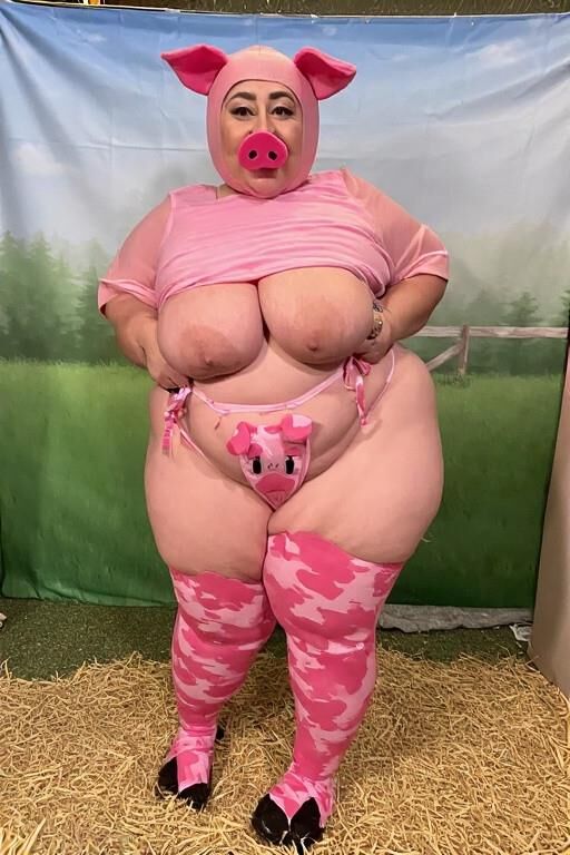 AI Fat Pigs and Cows on the farm