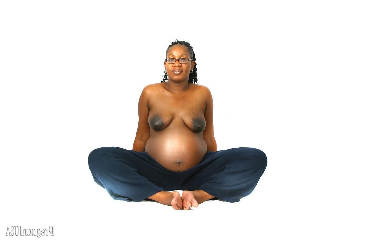 Pregnant black girls topless mix