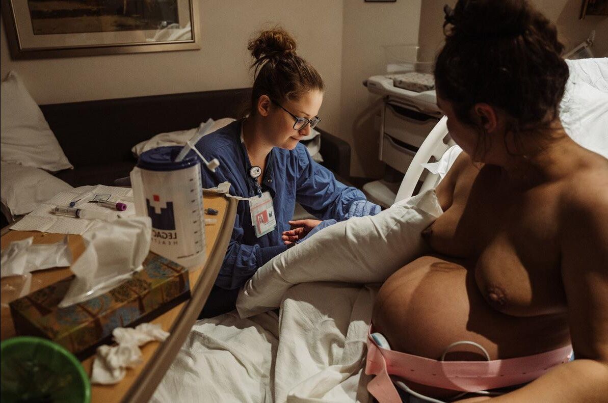 Travail enceinte maman